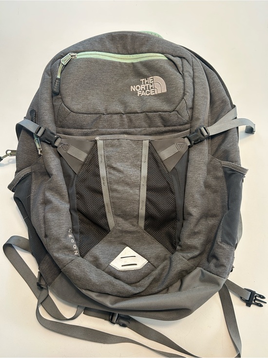 The North Face Handbags - The North Face Gray Recon Backpack with Mint Accents